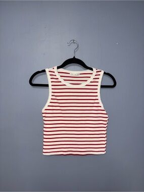 Active USA | White Striped TankTop